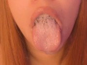 Deepthroat a lot of saliva and drool on my tits 7/16