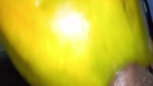 Teen BBC Fruit fucking papaya cumshot #2