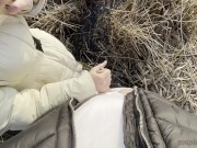 POV: hot HANDJOB with a VIEW – my CUM ends up in the LAKE! 😍🌊 5/16