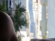 Big boobs on window 10/16