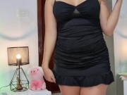 Mini Black dress mini vestido corto 9/16