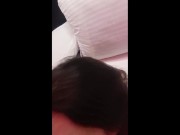 BDSM hotel, fuck machine, bondage, sperm on face 13/16