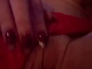 Hot blonde milf masturbates in public spa 10/16