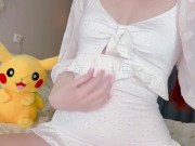 Pikachu is so cute! so I filled him with creamy cum 🫣 1/16