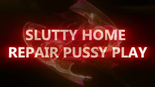 Slutty Home Repair on the job 😈🔧