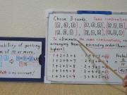 Probability of getting a sum of 10 or more.[JapanMath](Titsjob)