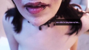 JOI: Your HORNY GOTH STEPSISTER gets you hot in the Jacuzzi and ends up with her tits covered in you