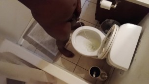TAKING A PISS AFTER FUCKING HIS BITCH!!!!!!