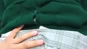 COLEGIALA TRAVIESA SE TRAGA MI VERGA A SENTONES ANTES DE HACER TAREA EN CASA