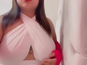 Toco mis grandes tetas porque estoy caliente 1/16