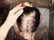 Romantic blowjob in shower with cum 14/16
