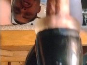 Autostroker milks my cock dry💪 4/16