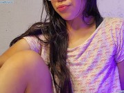 POV sex Virtual-  MEIA-IRMÃ deixou eu esfregar o pau e gozar dentro da buceta dela!! creampie🍓💦 1/16