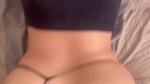 Daddy creampies my big hungry butt