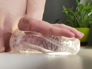 Femboy fucks fleshlight 4/16