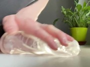 Femboy fucks fleshlight 7/16