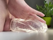 Femboy fucks fleshlight 8/16