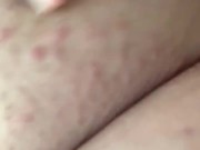 She’s loves playing with her tight wet pussy