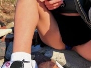 GETTING NAUGHTY WITH A LUSH BY AN ABANDONED BUNKER 8/16