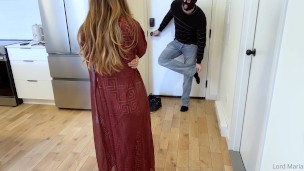Virgin Sub Cleans Up Goddess's Room After Night with Her Alphas