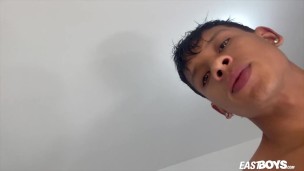 Hot Latino boy Damond Brown jerks off big dick on webcam