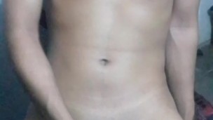 Beautiful twink with perfect body and penis cums for you in a very intense handjob