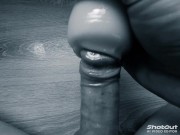 Black and White handjob.hot! 12/16