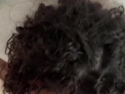 POV of CURVEY LATINA RIDING ON A DICK - brunette latina gagging blowjob 7/16