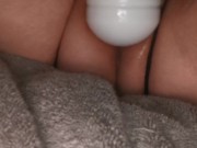 Lace black panties with swollen wet pussy! 16/16