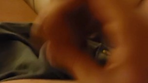 Fat guy Masturbating my small cock