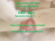 It's a self-satisfied masturbation session with sideways penetration and electric current. 4/16