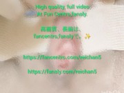 It's a self-satisfied masturbation session with sideways penetration and electric current. 6/16