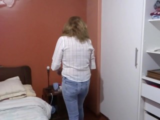 My stepson has premature ejaculation; he cums twice as soon as I start touching myself.