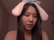 Cute Little Asian Bunny Girl ASMR - Isaiah 25-29 - Sister in Christ 9/16