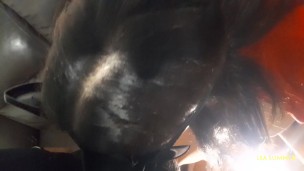 I give my ex-boyfriend a blowjob and let him finish and cum on my tits.