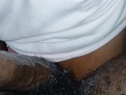 MY FREAKY BIG BOOTY BABY GETS HER THROAT FUCKED UP UNTIL SHE THROWS UP!!!!!!!! 14/16