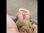 POV pussy humping and peeing on my plushie toy 7/16