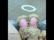 POV pussy humping and peeing on my plushie toy 8/16