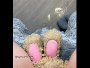 POV pussy humping and peeing on my plushie toy 9/16