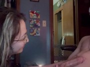 Gave him some extra motivation while he plays the game 👅