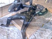 Latex living decoration T2, shiny fucking - Gloomy Babe