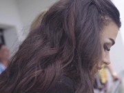 Oral, vaginal, and moaning sex in a very hot foursome on my balcony 2/16