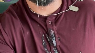 Babe sucking my big fat uncut Mexican dick.