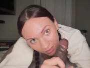 POV Blowjob: Blowing Bubbles on Big Dick 🫧 Sloppy BJ - Screenshot 2 of 16 - Cum In Mouth