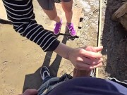 Naughty Adventure: Blowjob for a Fisherman Dry on the Dock