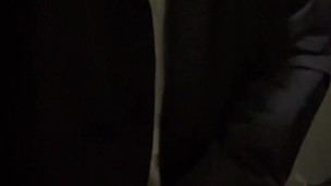 young twink actively jerking off in the toilet
