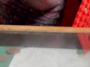 Cats don't wear panties, but I take off my panties in a cafe (part 1). 3/16