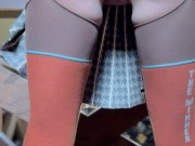 Cats don't wear panties, but I take off my panties in a cafe (part 1). 8/16