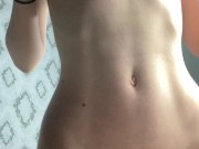 Her legs are shaking, breath uneven, heart racing 11/16