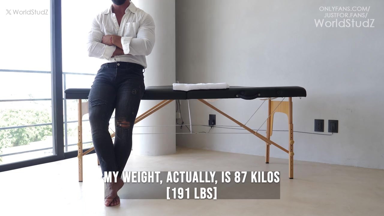 Straight Stud Miles Can't Control Erection During Massage [WorldStudZ]